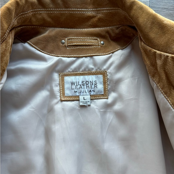 Wilson’s Leather Vintage Brown Suede Jacket Men’s Large - Picture 6 of 10